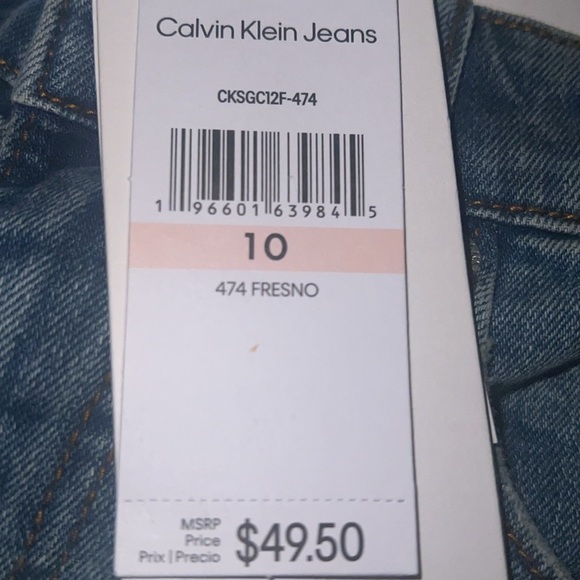 Calvin Klein Big Boys Scribble/Pant Denim 5-pocket Shorts | Sz 10 | NEW/NWT🩳👖 - Picture 5 of 10